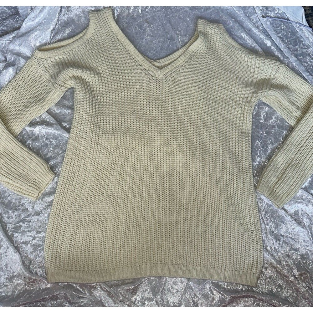 Ambiance cream sweater shirt S